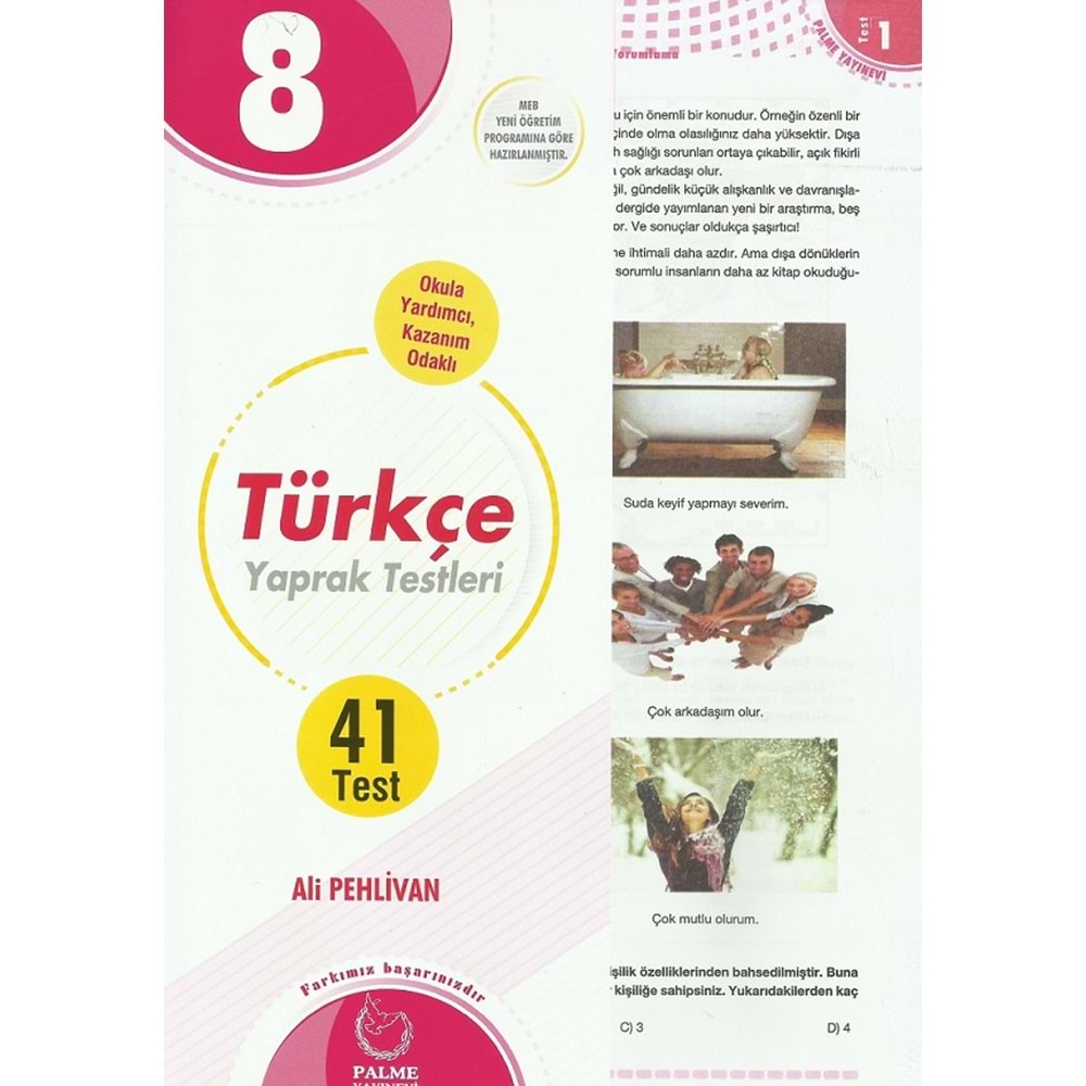 PALME 8.SINIF TÜRKÇE YAPRAK TEST