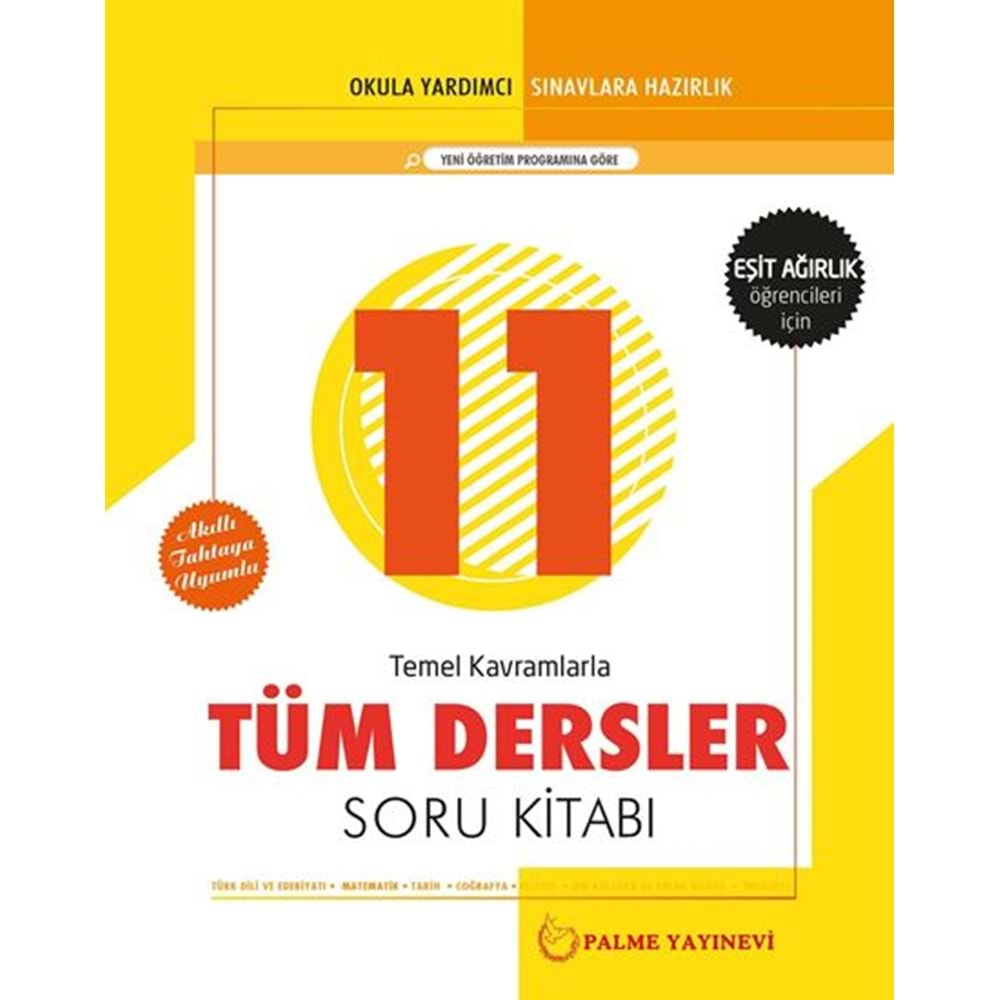 PALME 11.SINIF TÜM DERSLER SORU BANKASI ( EA )