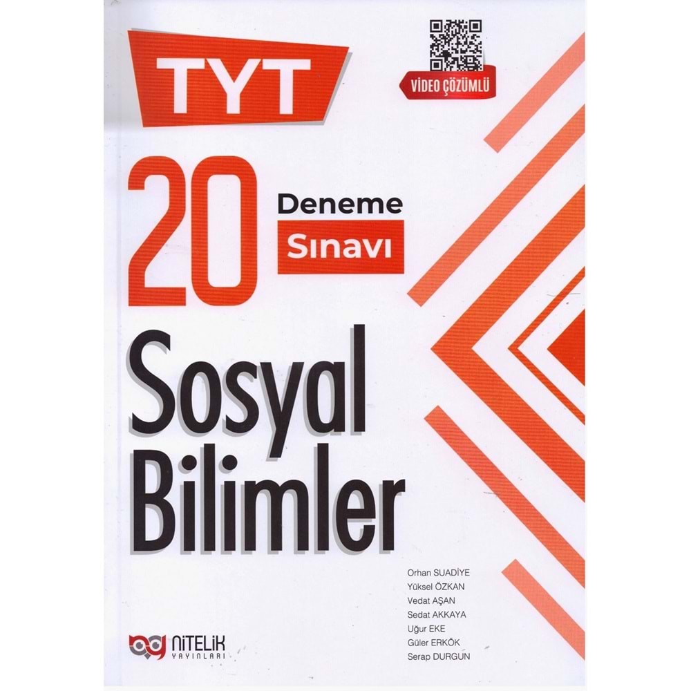 NİTELİK TYT SOSYAL BİLİMLERİ 20 DENEME SINAVI