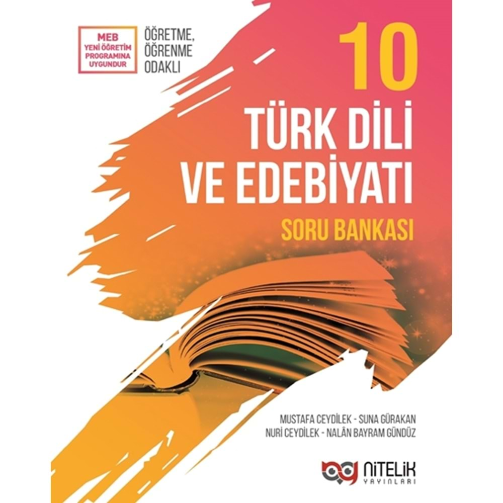 NİTELİK 10.SINIF TÜRK DİLİ VE EDEBİYATI SORU BANKASI