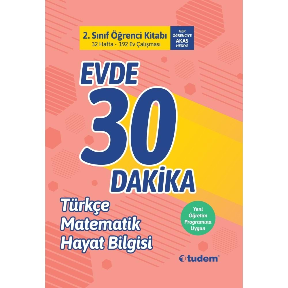 TUDEM 2.SINIF EVDE 30 DAKİKA KİTABI