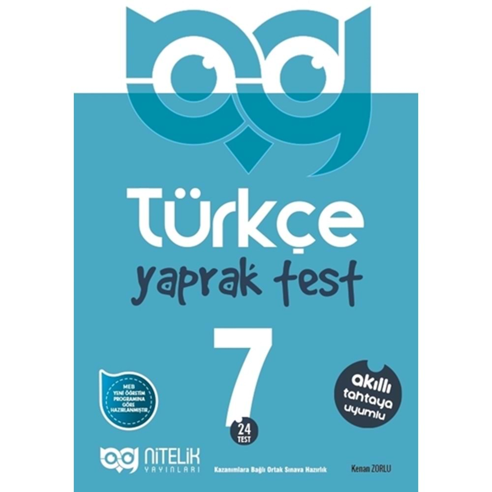 NİTELİK 7.SINIF TÜRKÇE YAPRAK TEST