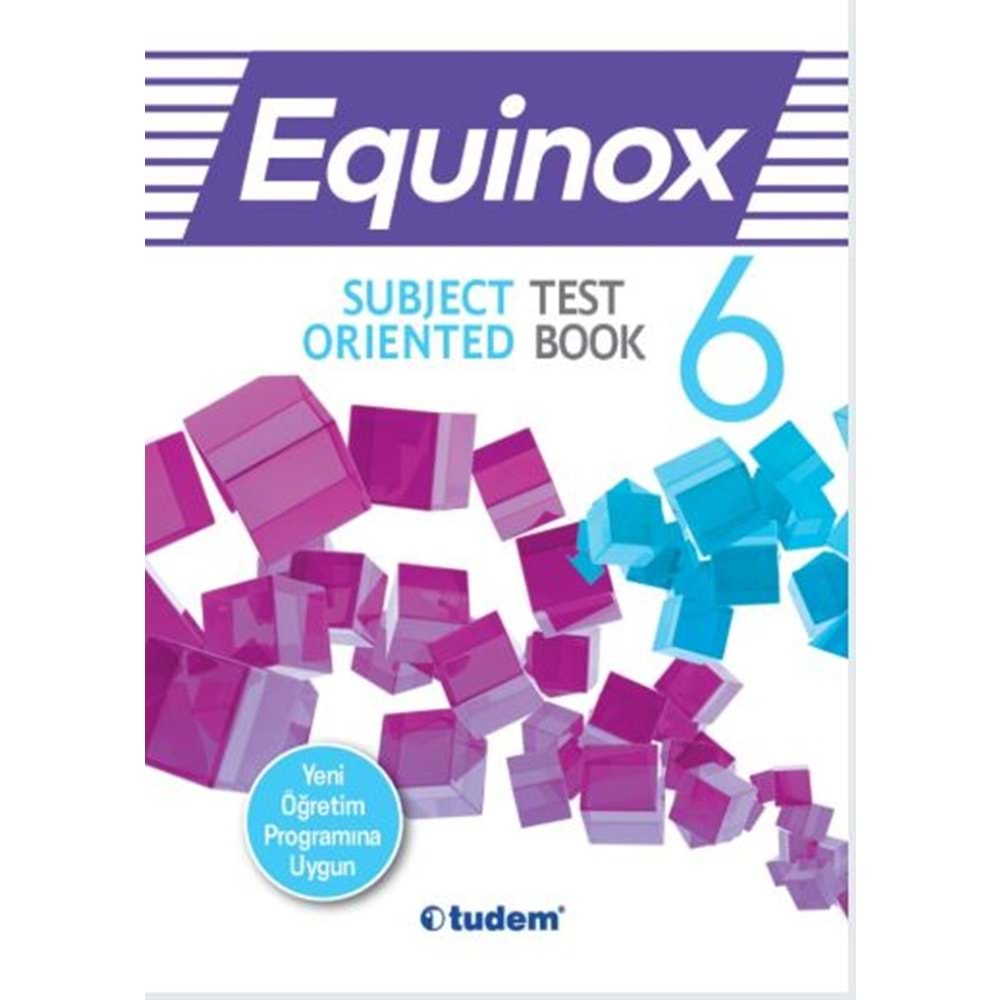 TUDEM 6.SINIF EQUİNOX SUBJECT TEST BOOK