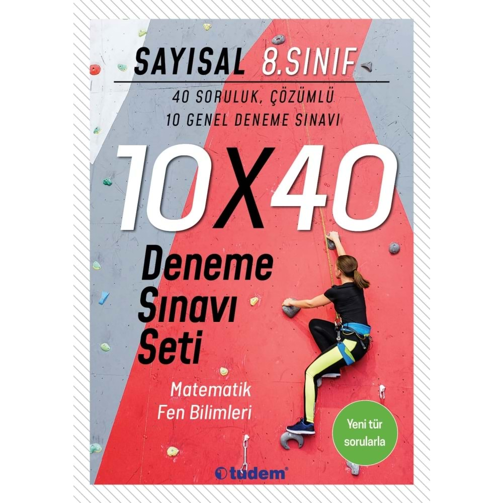 TUDEM 8.SINIF SAYISAL 10*40 DENEME SINAVI SETİ