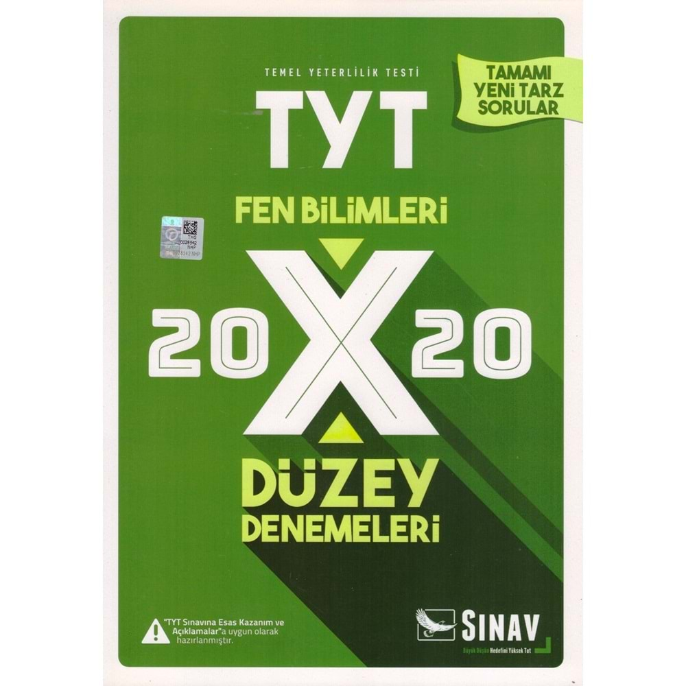 SINAV TYT FEN BİLİMLERİ 20 DENEME