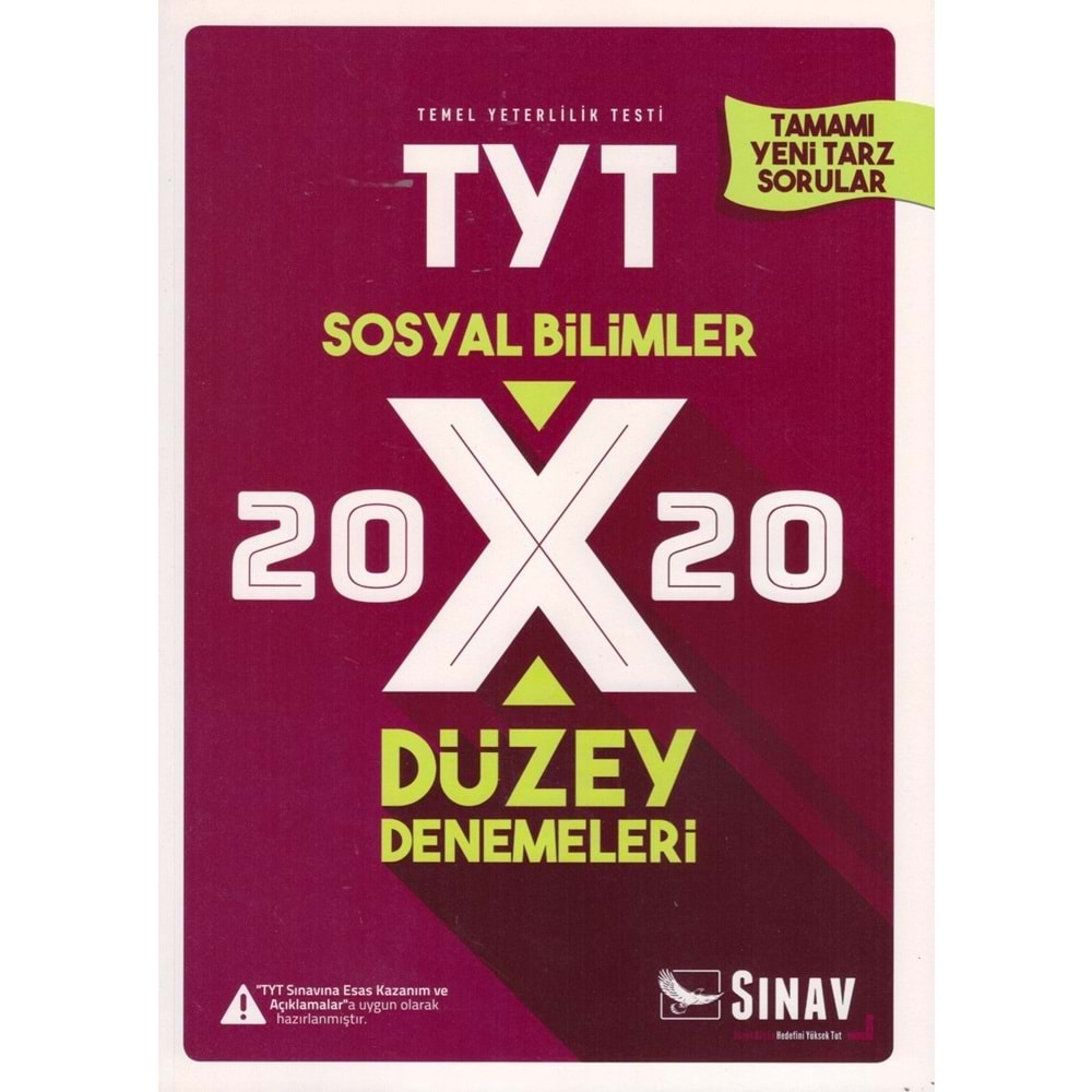 SINAV TYT SOSYAL BİLİMLER 20 DENEME