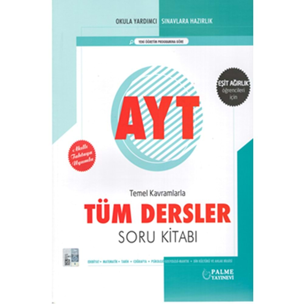 PALME AYT TÜM DERSLER SORU KİTABI ( EŞİT AĞIRLIK )