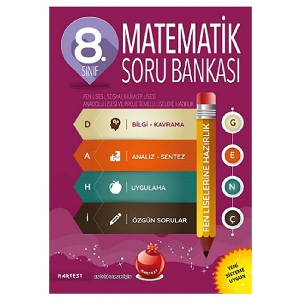 NARTEST 8.SINIF DAHİ GENÇ MATEMATİK SORU BANKASI