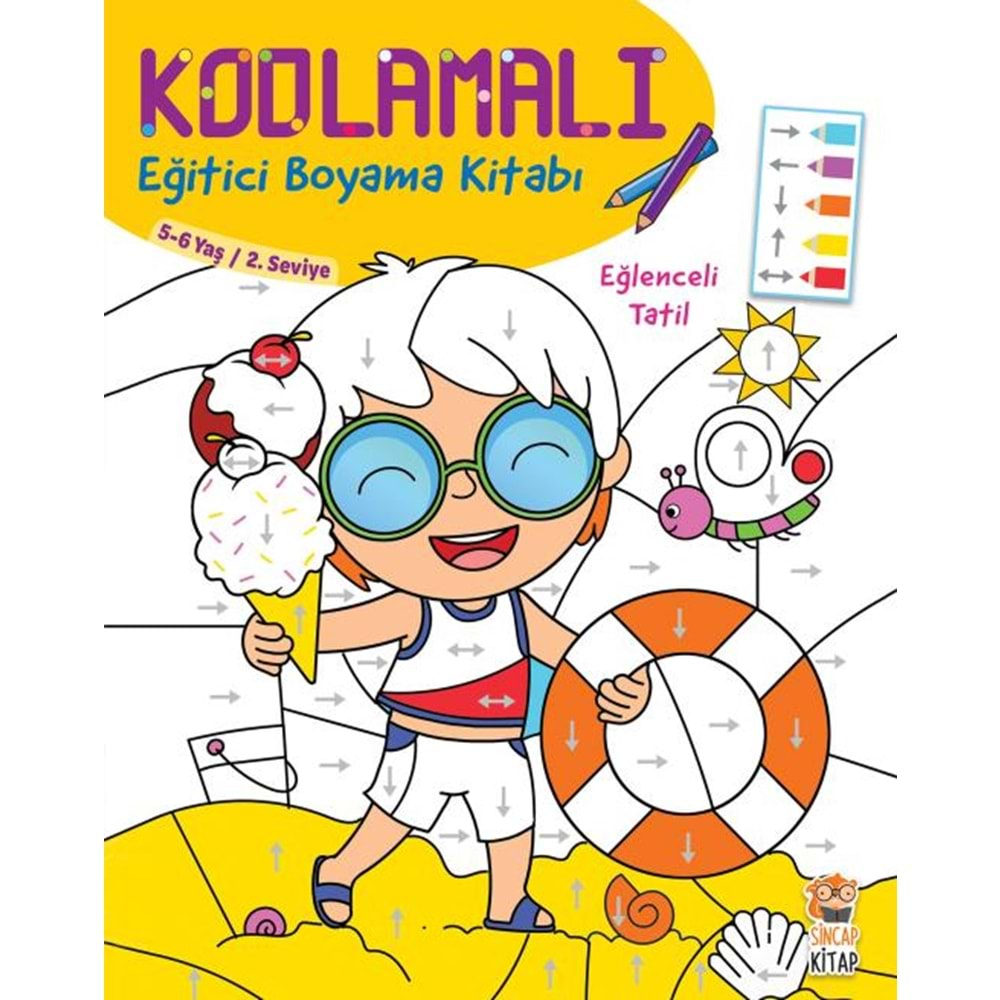 TİMAŞ KODLAMALI EĞİTİCİ BOYAMA KİTABI-TATİL