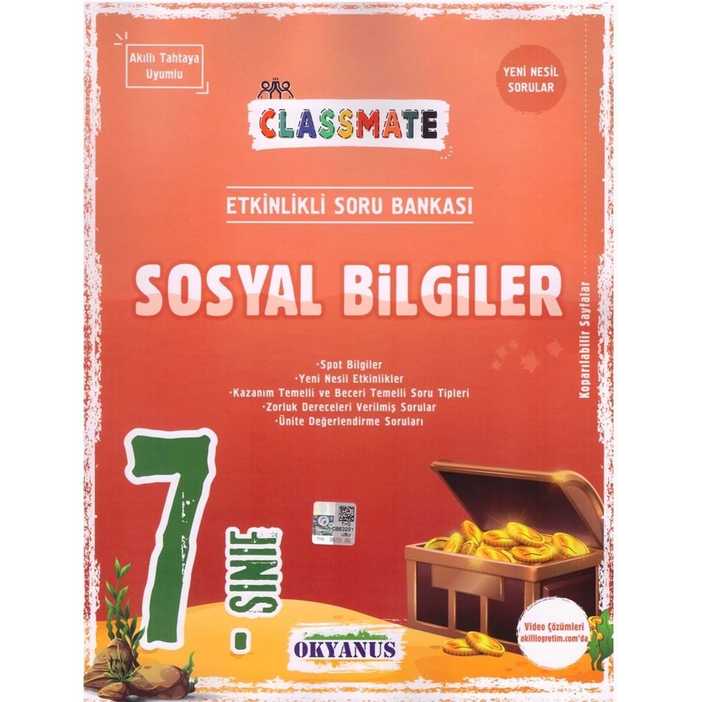 OKYANUS 7.SINIF CLASSMATE SOSYAL BİLGİLER SORU 2023