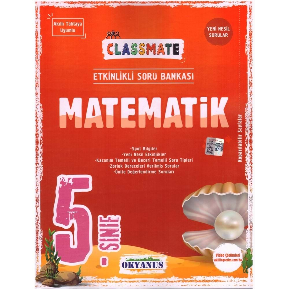 OKYANUS 5.SINIF CLASSMATE MATEMATİK SORU 2023