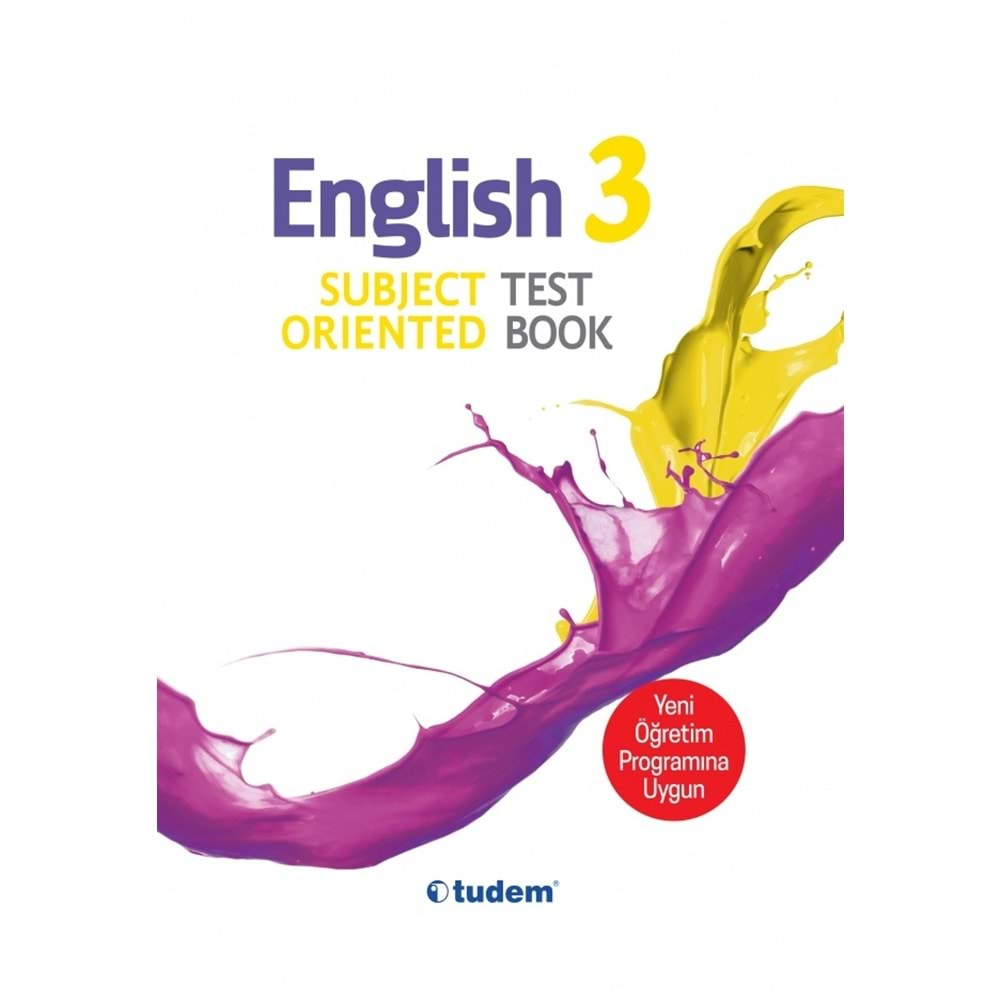 TUDEM 3.SINIF ENGLİSH SUBJECT ORIENTED TEST BOOK