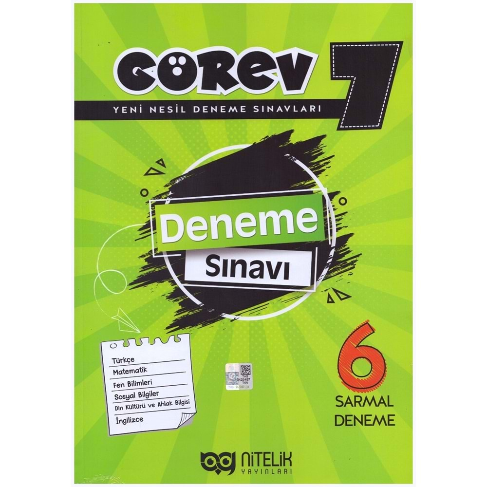 NİTELİK 7.SINIF GÖREV 6 SARMAL DENEME