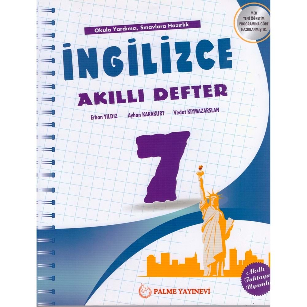 PALME 7.SINIF İNGİLİZCE AKILLI DEFTER