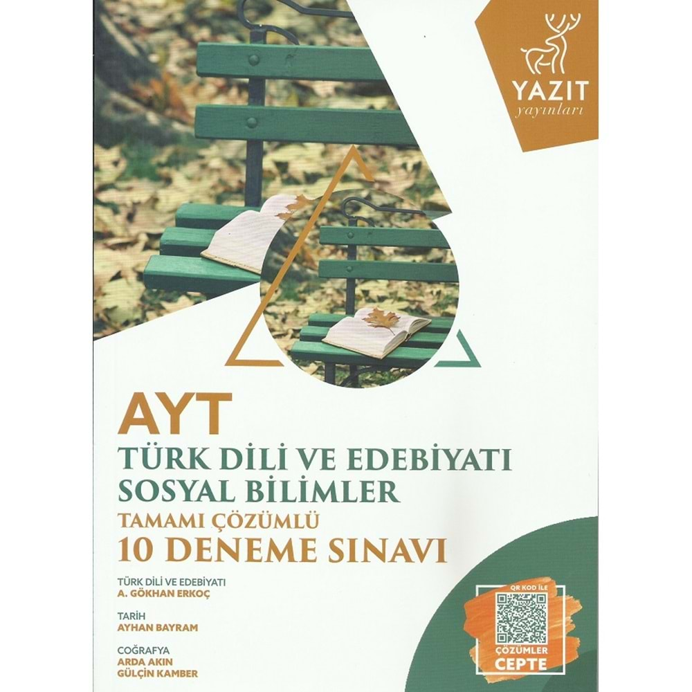 YAZIT AYT TÜRK DİLİ VE EDEB.-SOS. BİL. 10 DENEME SINAVI