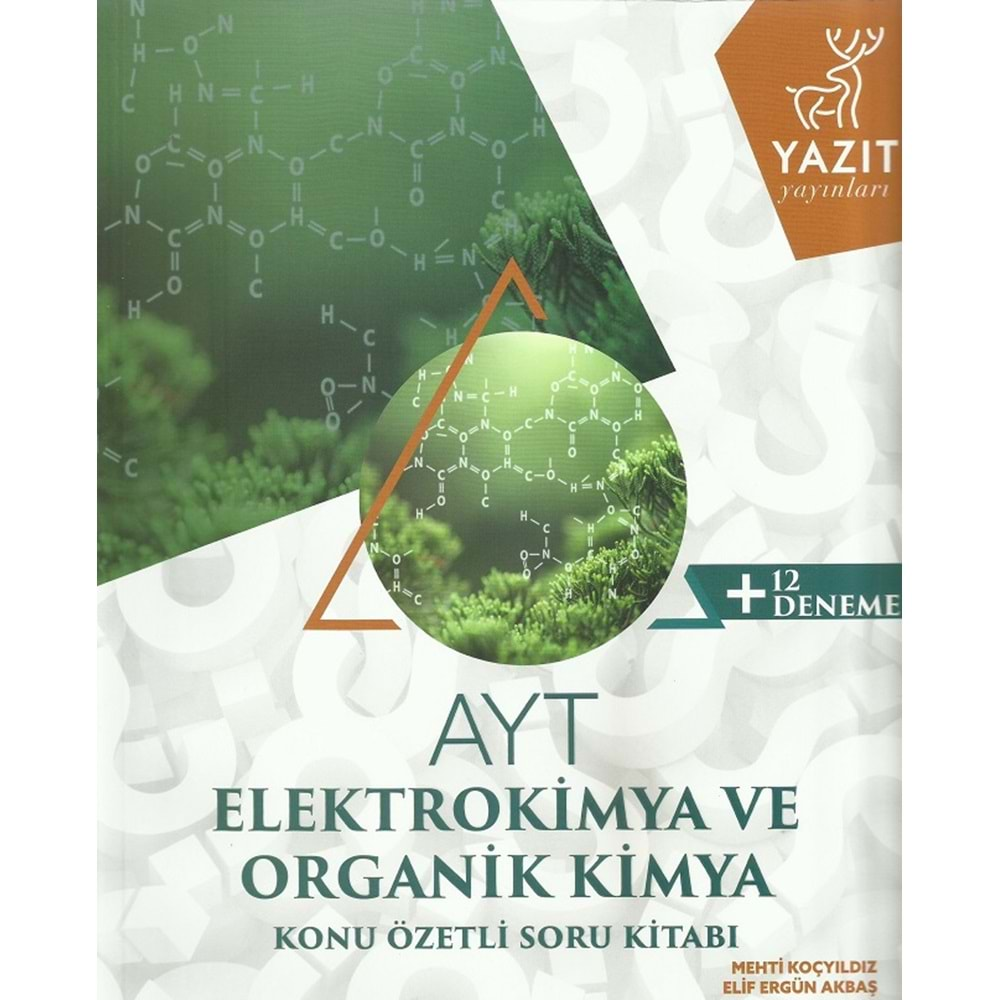 YAZIT AYT ELEKTRO KİMYA VE ORGANİK KİMYA SORU KİTABI