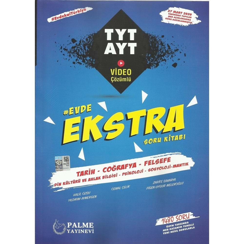 PALME TYT&AYT EKSTRA TARİH-COĞRAFYA-FELSEFE