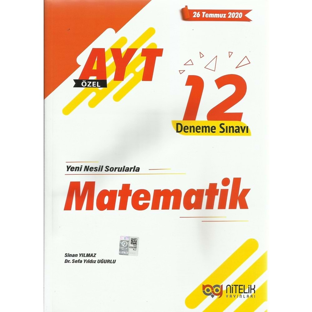 NİTELİK AYT (ÖZEL) MATEMATİK 12 DENEME