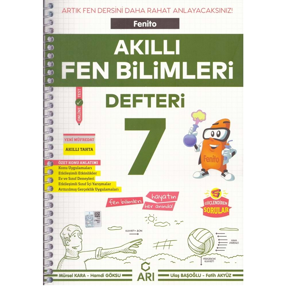 ARI 7.SINIF AKILLI FEN BİLİMLERİ DEFTERİ