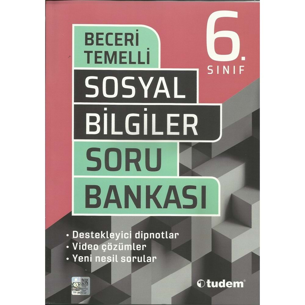 TUDEM 6.SINIF SOSYAL BİLGİLER BECERİ TEMELLİ SORU BANKASI