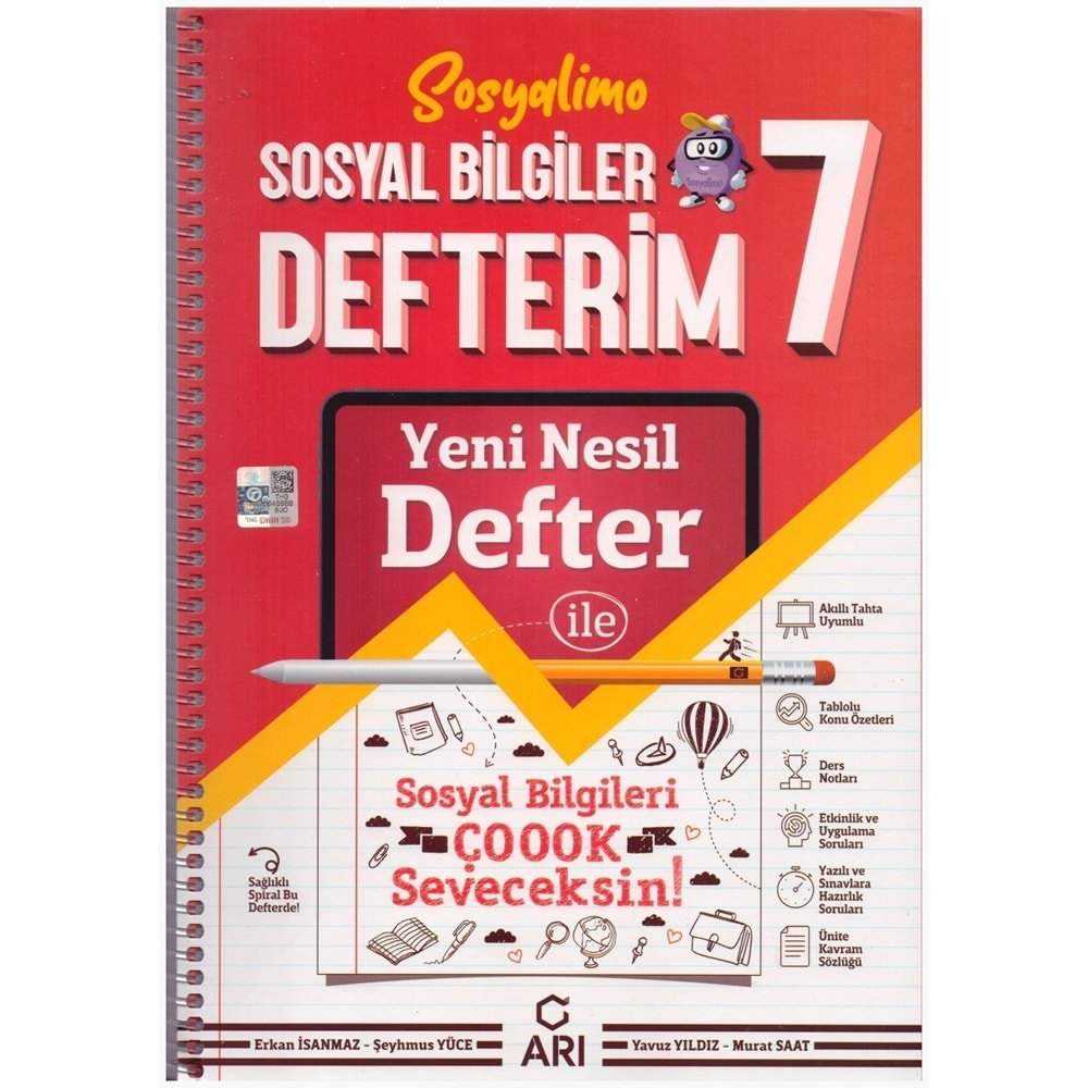 ARI 7.SINIF AKILLI SOSYAL BİLGİLER DEFTERİ