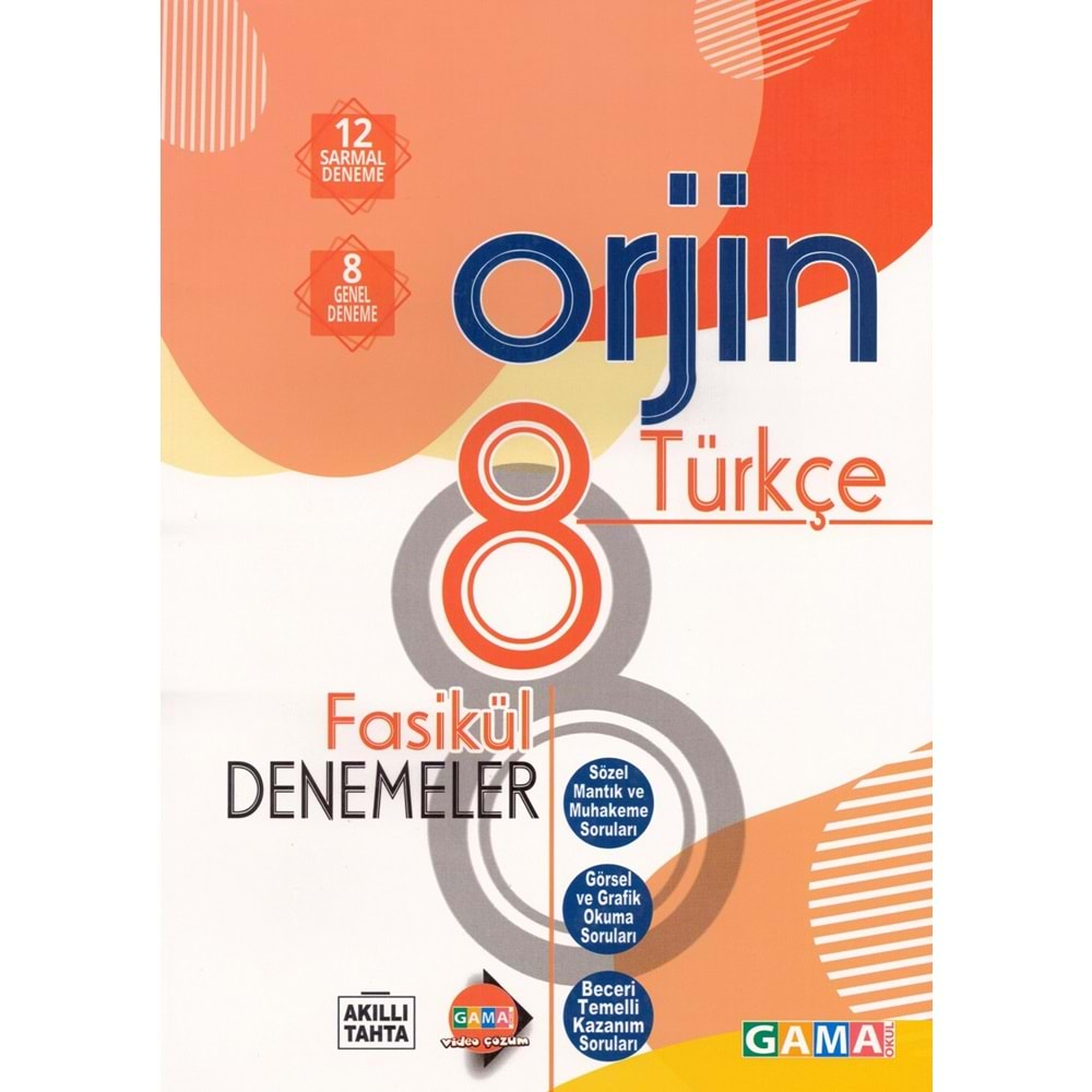 ORJİN 8.SINIF TÜRKÇE FASİKÜL DENEMELER