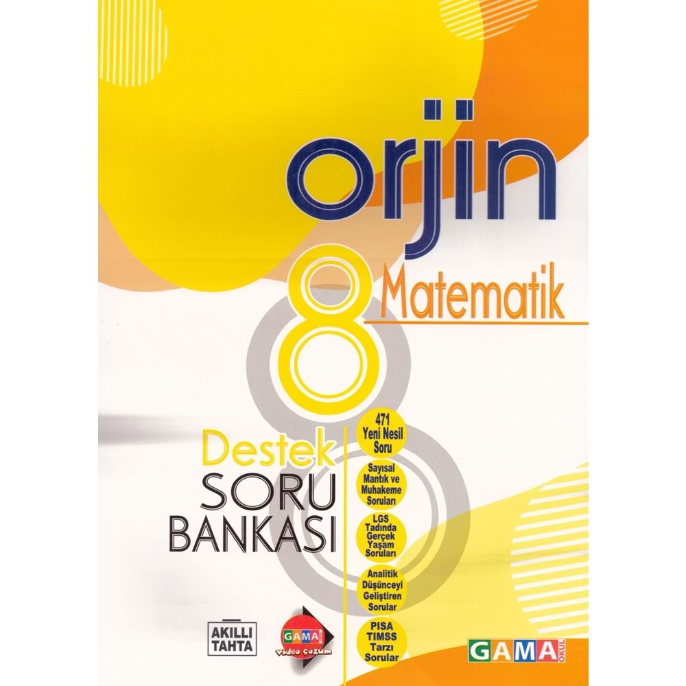 ORJİN 8.SINIF MATEMATİK DESTEK SORU BANKASI