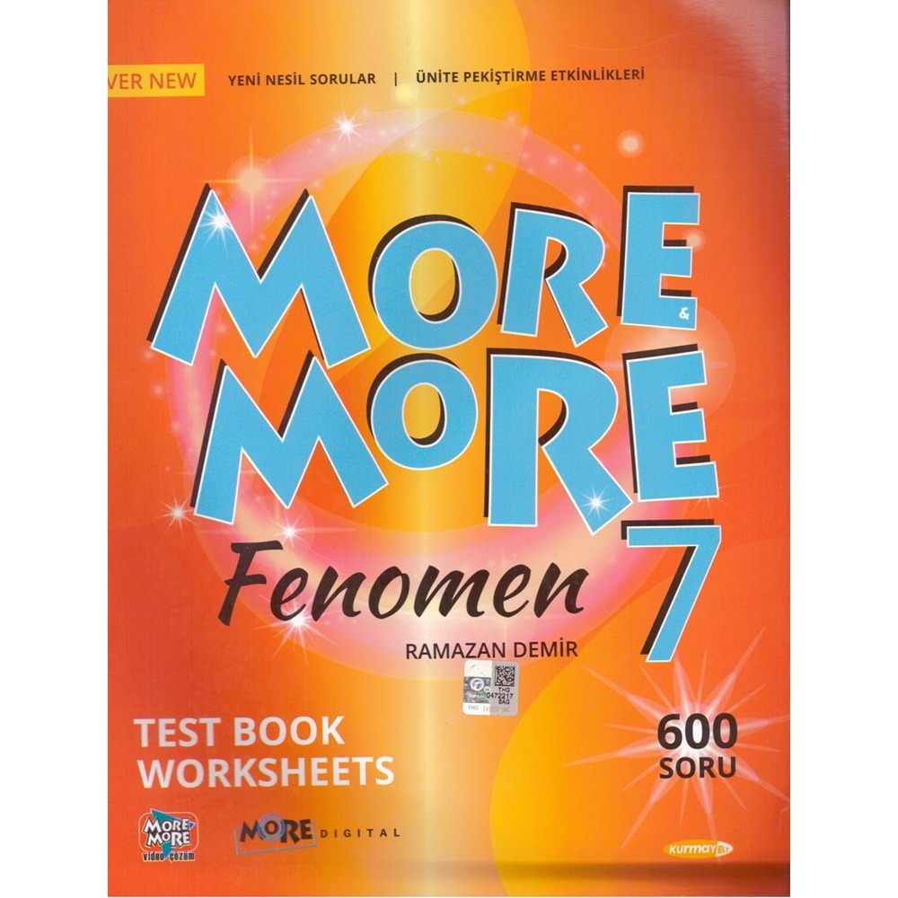 MORE MORE 7.SINIF FENOMEN TEST BOOK