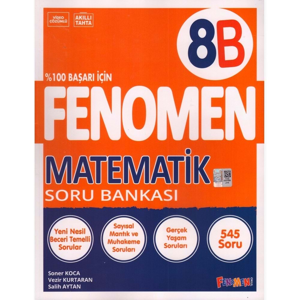 FENOMEN 8.SINIF MATEMATİK SORU BANKASI-B