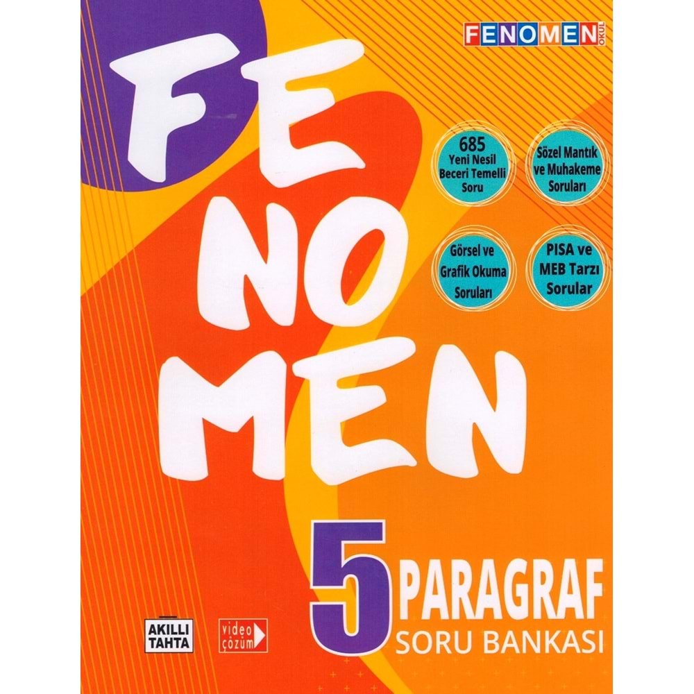 FENOMEN 5.SINIF PARAGRAF SORU BANKASI