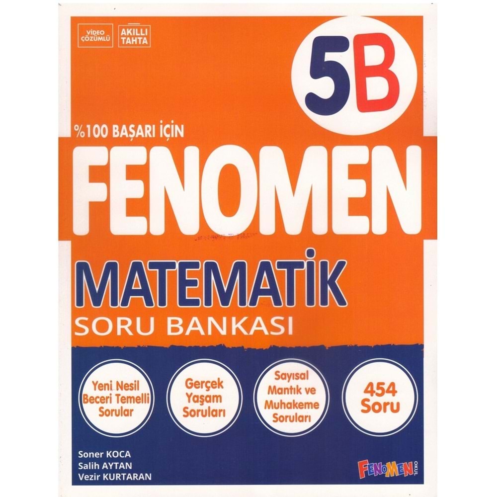 FENOMEN 5.SINIF MATEMATİK SORU BANKASI-B