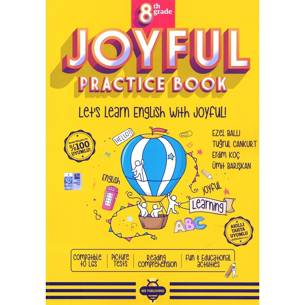 BEE PUBLISHING 8.SINIF JOYFUL PRACTICE BOOK