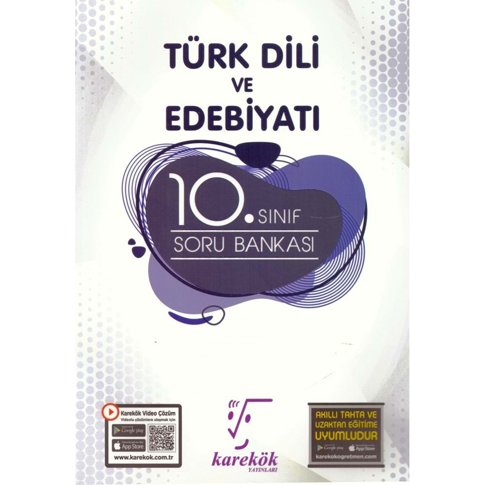 KAREKÖK 10.SINIF TÜRK DİLİ VE EDEBİYATI SORU BANKASI