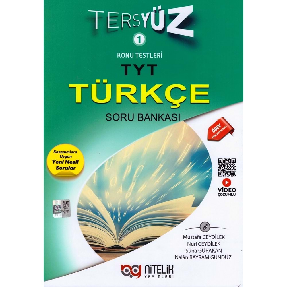 NİTELİK TYT TÜRKÇE TERSYÜZ SORU KİTABI