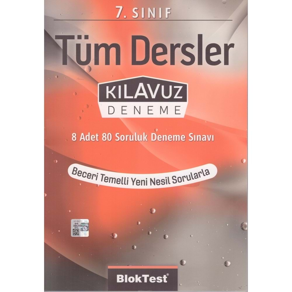 BLOKTEST 7.SINIF TÜM DERSLER KILAVUZ DENEME