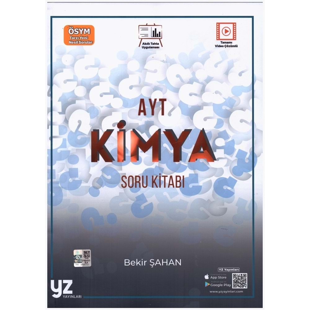 YZ AYT KİMYA SORU KİTABI