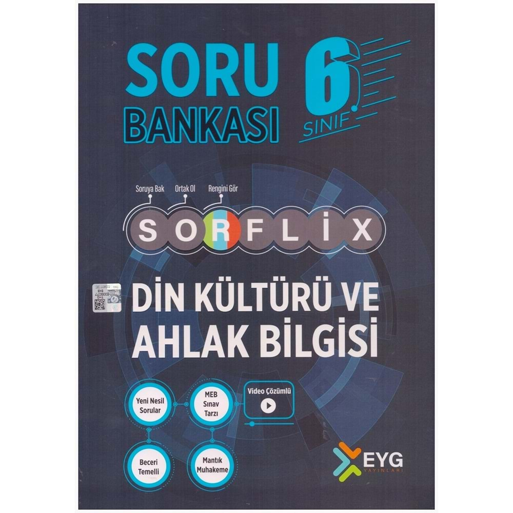 EYG 6.SINIF SORFLİX DİN KÜLTÜRÜ VE AHLAK BİLGİSİ SORU BANKASI