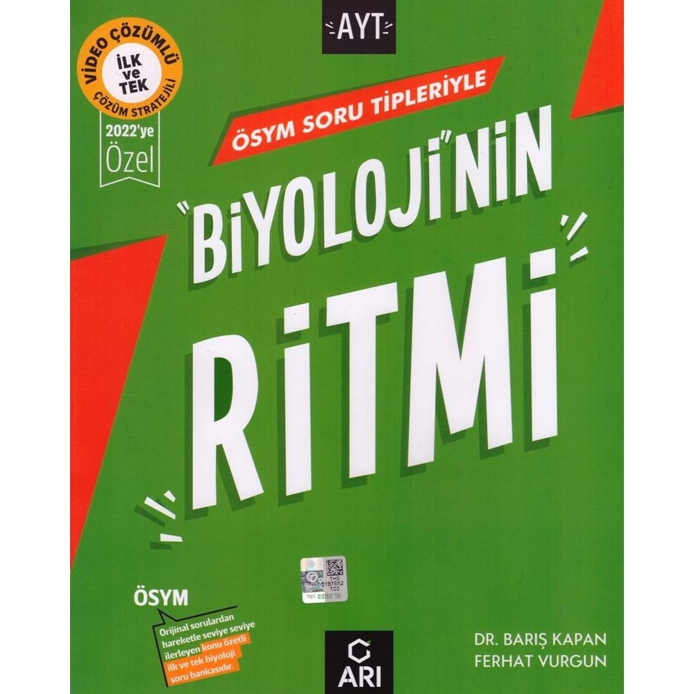 ARI AYT BİYOLOJİ NİN RİTMİ