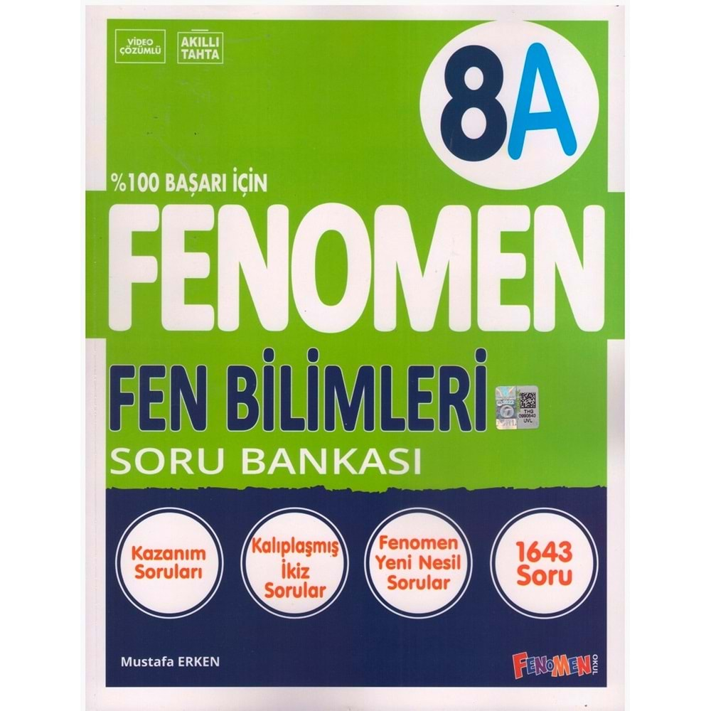 FENOMEN 8.SINIF FEN BİLİMLERİ SORU BANKASI-A