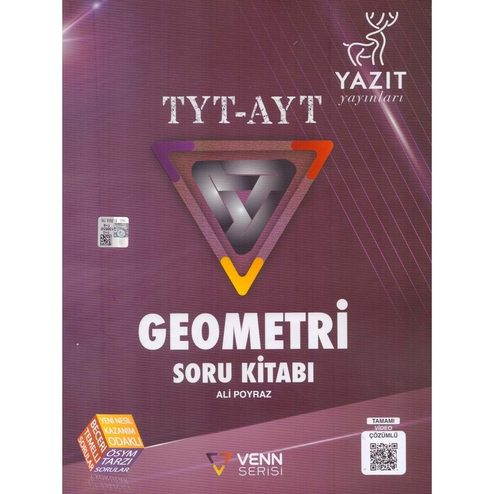 YAZIT TYT&AYT VENN SERİSİ GEOMETRİ SORU KİTABI