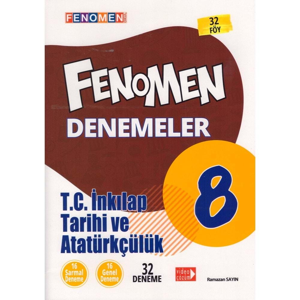 FENOMEN 8.SINIF T. C. İNKILAP TARİHİ DENEMELER ( 32 DENEME )