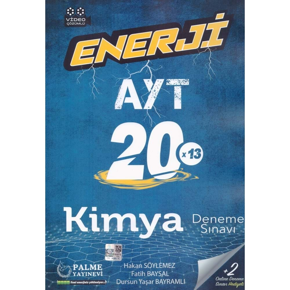 PALME AYT ENERJİ KİMYA 20*13 DENEME SINAVI VİDEO