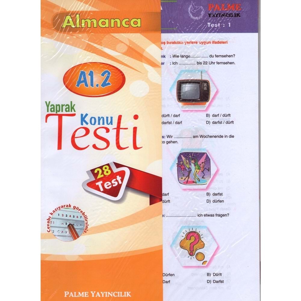 PALME ALMANCA A1.2 YAPRAK KONU TESTİ