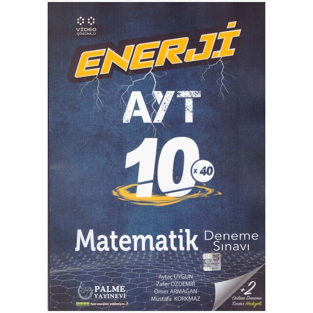 PALME AYT ENERJİ 10*40 MATEMATİK DENEME