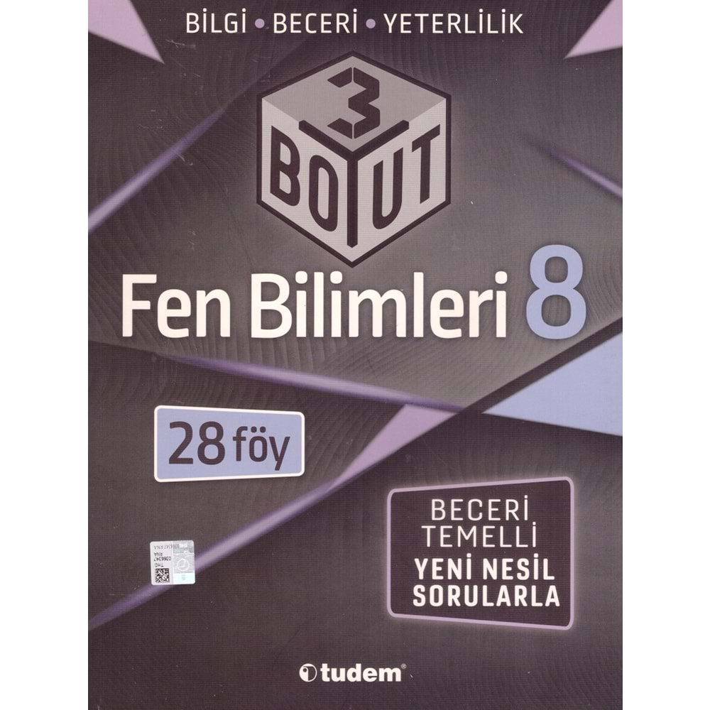 TUDEM 8.SINIF 3 BOYUT FEN FÖY