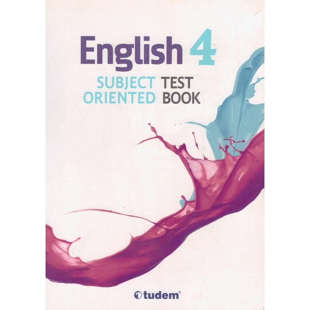 TUDEM 4.SINIF ENGLISH SUBJECT-TEST BOOK