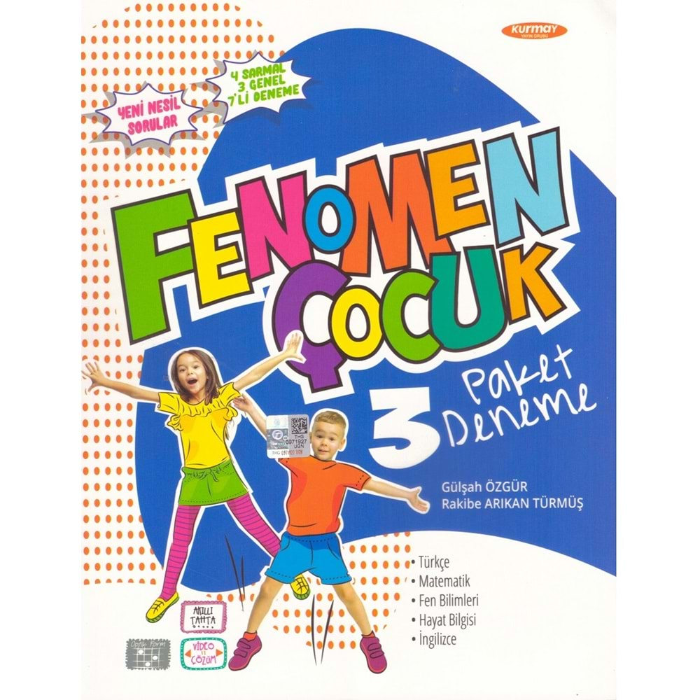 FENOMEN ÇOCUK 3.SINIF TÜM DERSLER PAKET DENEME