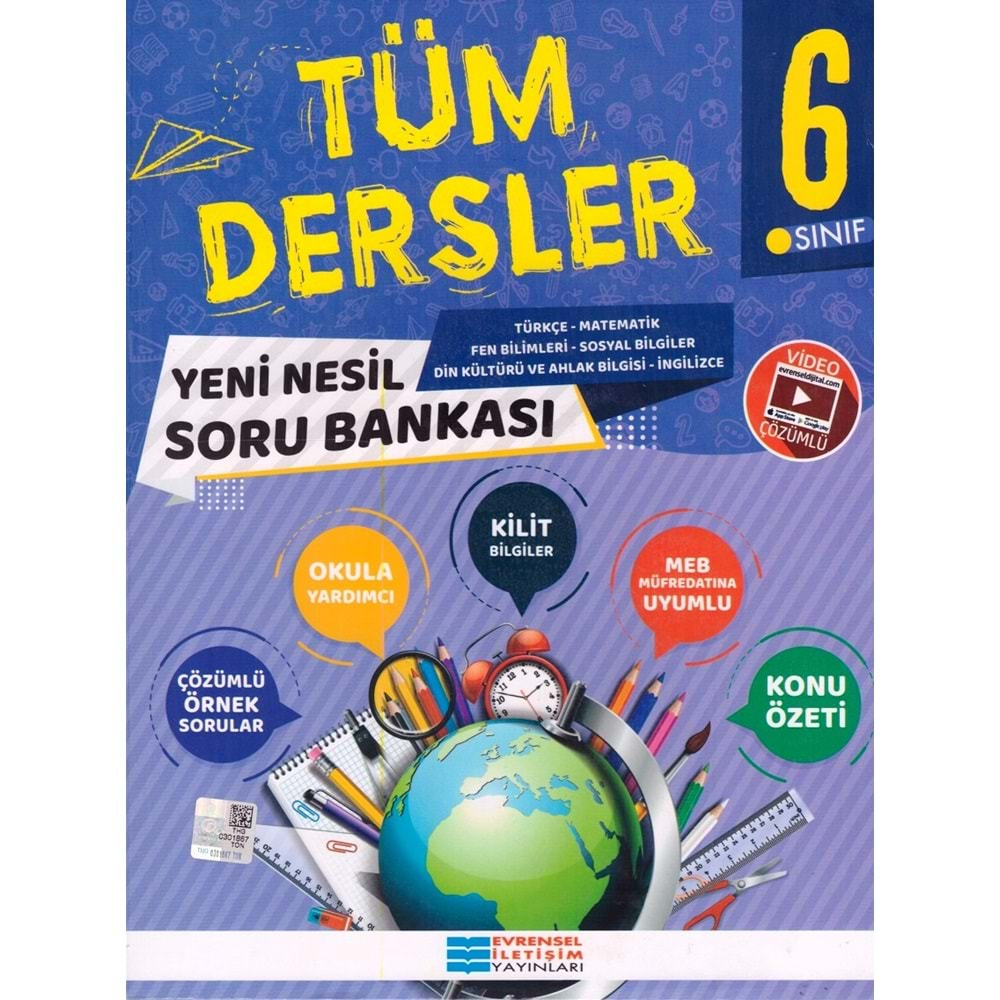 EVRENSEL 6.SINIF TÜM DERSLER YENİ NESİL SORU BANKASI