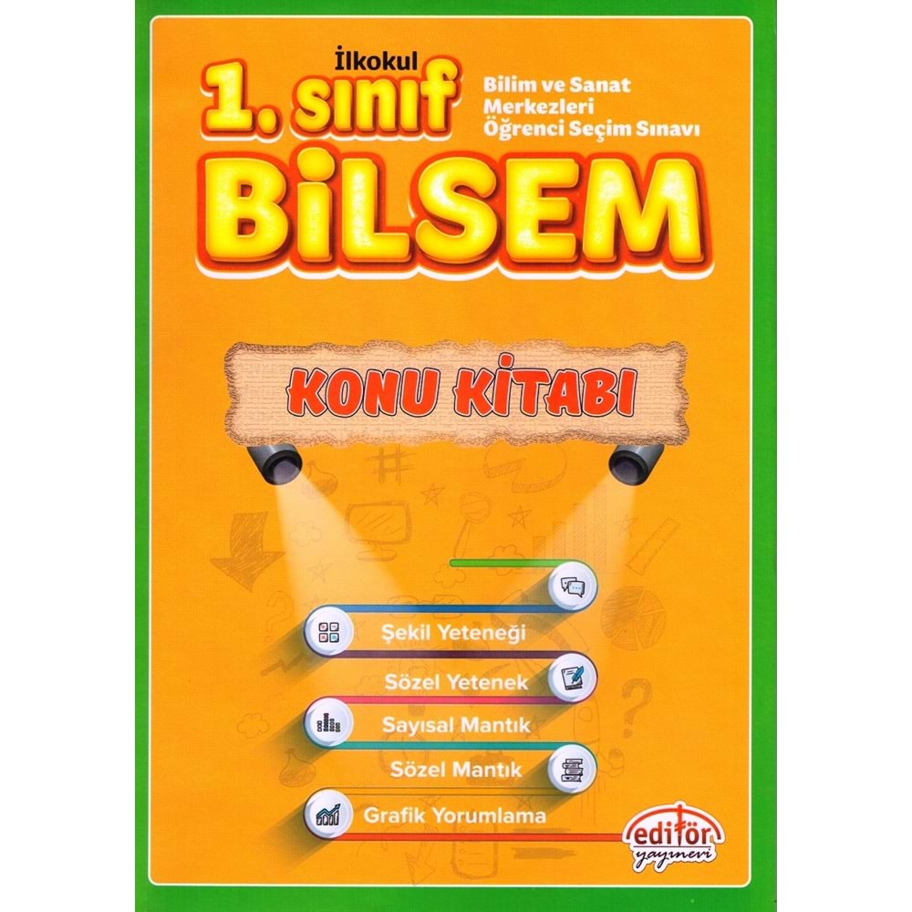 EDİTÖR 1.SINIF BİLSEM KONU KİTABI