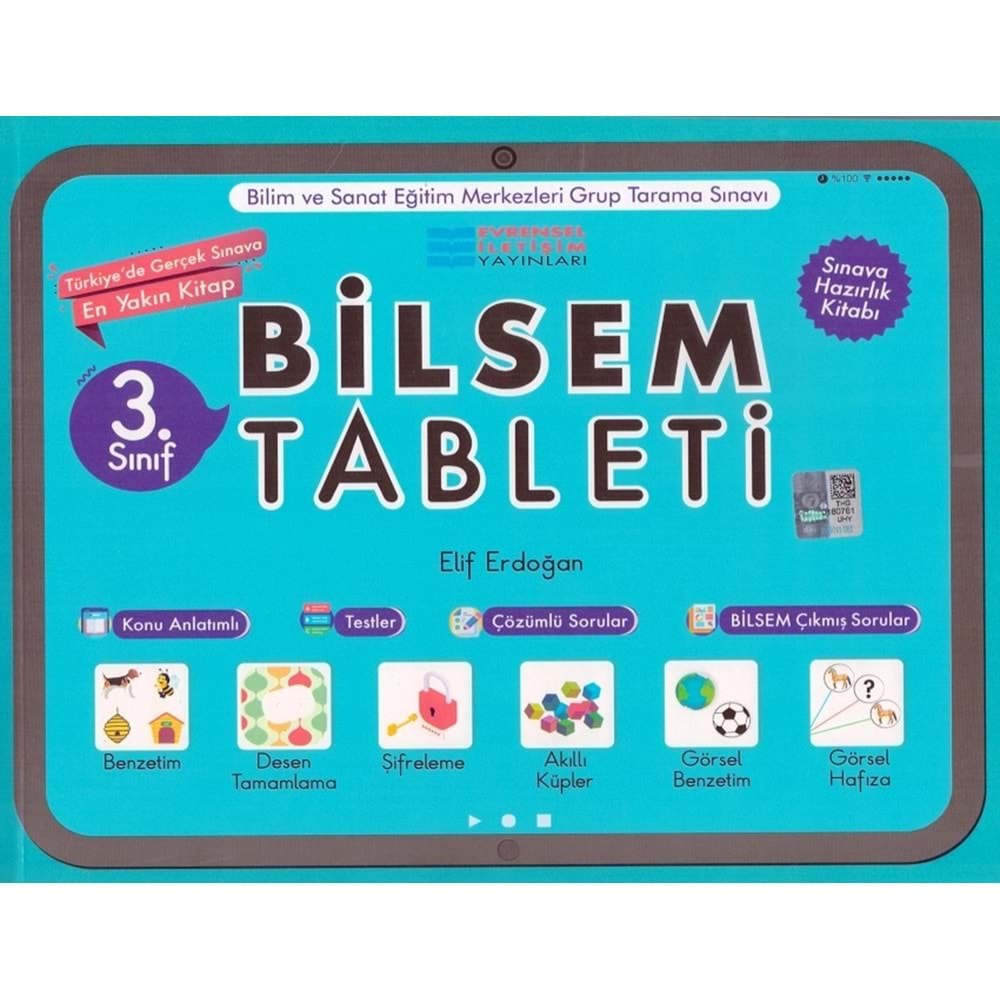 EVRENSEL 3.SINIF BİLSEM TABLETİ